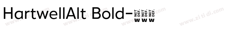 HartwellAlt Bold字体转换